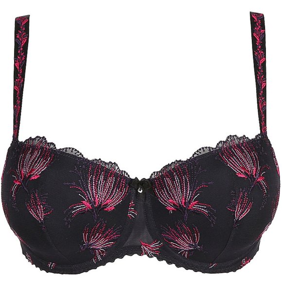 NEW PRIMA DONNA FIREWORKS Padded Bra Balcony in Blue & Pink  Size 38D - Picture 5 of 9